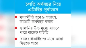 জিডিপি প্রবৃদ্ধি হবে ৪ শতাংশ থাকবে উচ্চ মূল্যস্ফীতি