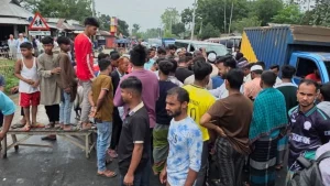 জামালপুর-টাঙ্গাইল মহাসড়ক অবরোধ